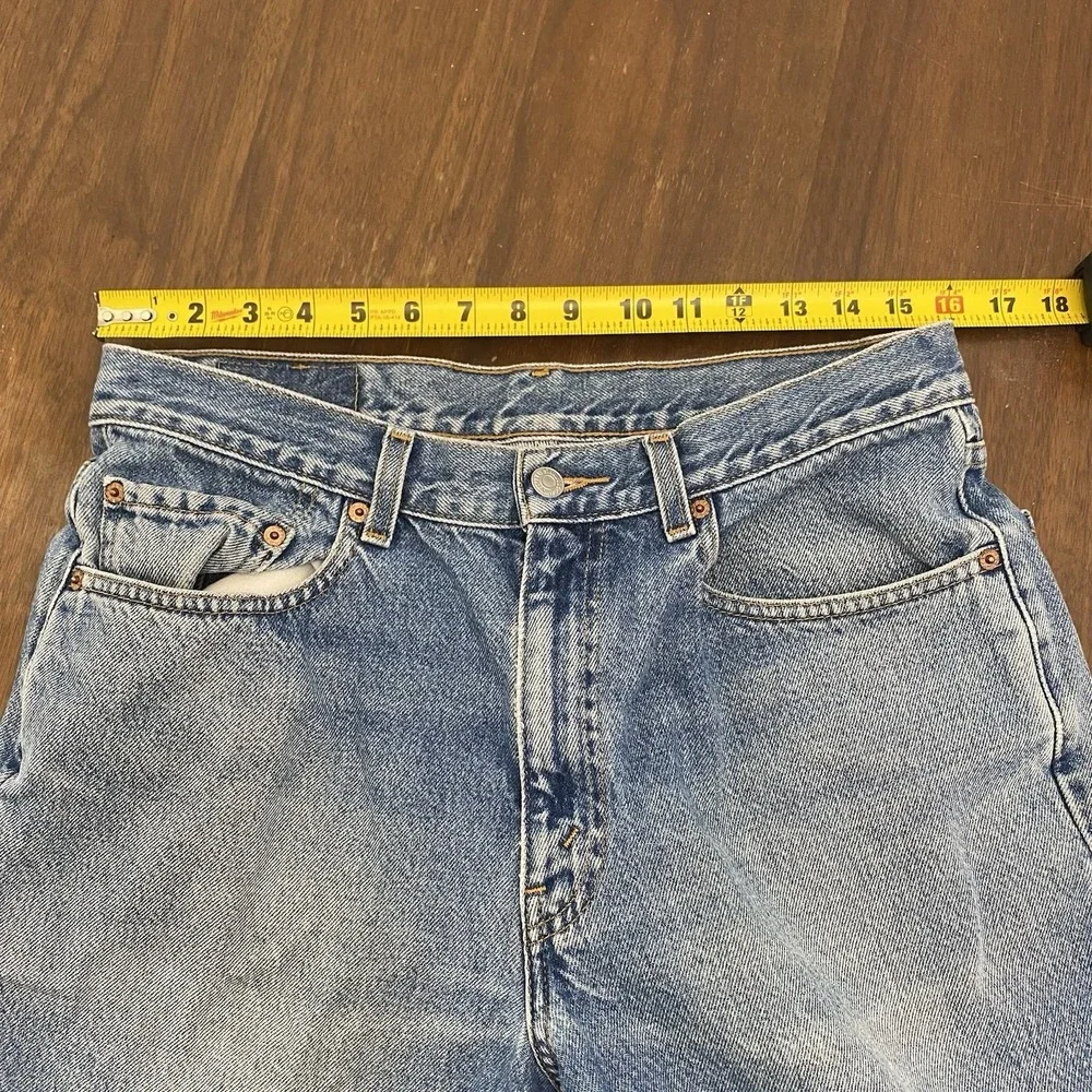 VTG 1999 Levi's 550 Jeans Men's 34x29 Blue Relaxed Fit Straight Leg Denim Y2K